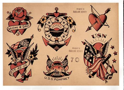 Sailor Jerry Tattoo Flash Volume 2 Vk Traditional Ink Traditional Tattoo Flash Navy Tattoos