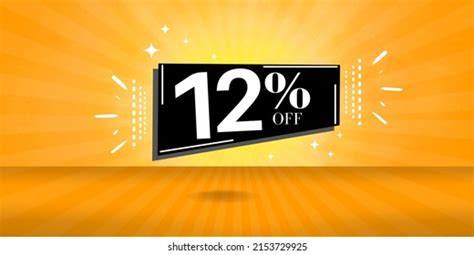 12 Off Limited Special Offer Banner Stock Illustration 2153729925