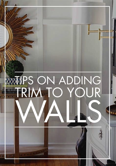 Tips on Adding Trim | Hunted Interior | Moldings and trim, Wall trim moulding, Adding trim to walls