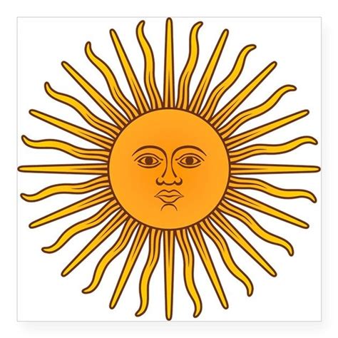 Sol De Mayo Sticker Rectangle By Kuuma Cafepress Sun Art