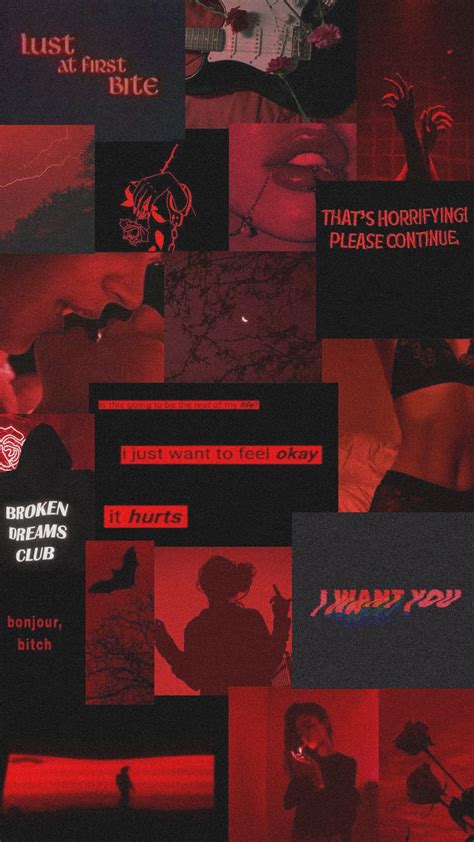 √ Red Grunge Aesthetic