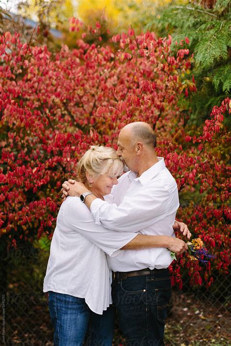 Couple Embracing And Sweet Kiss By Stocksy Contributor Leah Flores