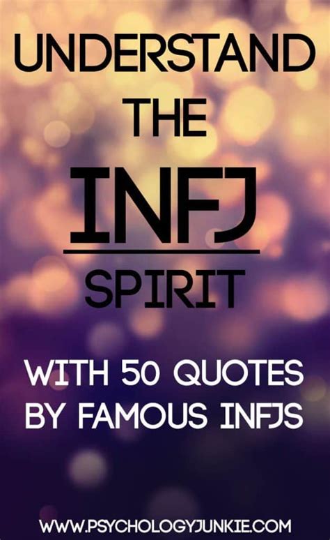 Understand The Infj Spirit With 50 Quotes By Infjs Infj Infj