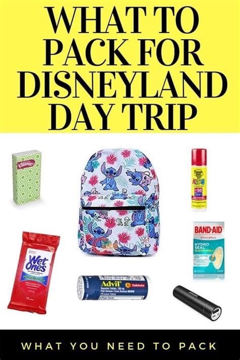 What To Pack For Disneyland Day Trip Disney Insider Tips