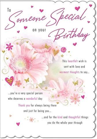 Someone Special Birthday Card Special Birthday Wishes Happy Th Birthday Happy Birthday