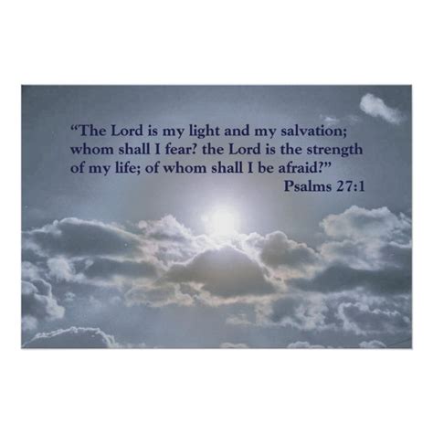 The Lord Is My Light Psalms 271 Poster