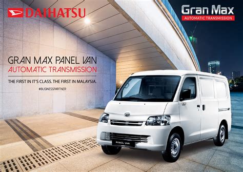 Daihatsu Malaysia Is Accepting Bookings For Gran Max Van With Automatic