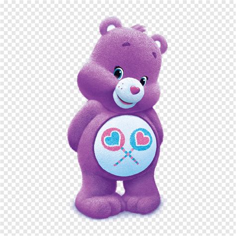 Purple Care Bear Character Share Bear Funshine Bear Care