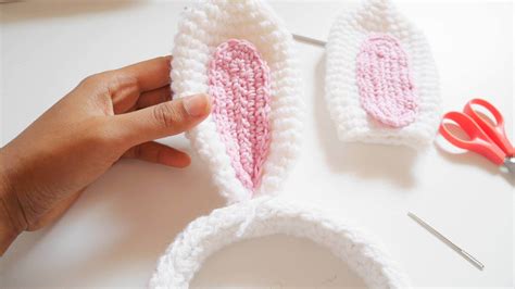 Easy Crochet Easter Bunny Ears Headband Pattern Jenny And Teddy