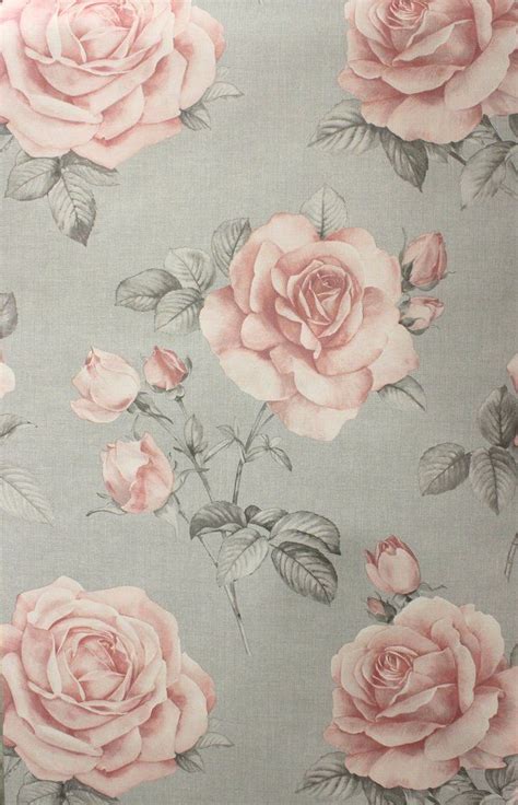 Belgravia Decor Wallpaper Rosa Blush Pinkgrey 9766 Wonderwall By