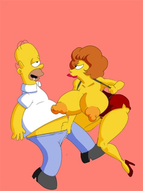 Rule 34 Areola Erect Nipples Female Homer Simpson Huge Breasts Human Male Maude Flanders