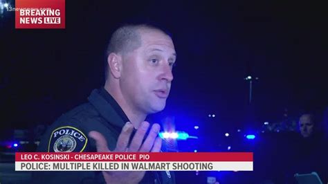chesapeake police give update on walmart mass shooting youtube