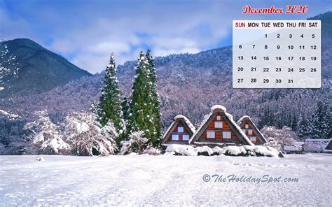 Calendar Wallpaper December 2020 2560x1440