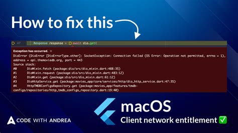 How To Fix SocketException Connection Failed Operation Not Permitted With Flutter On MacOS