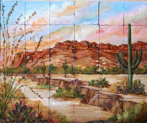 Desert Southwest Tile Murals