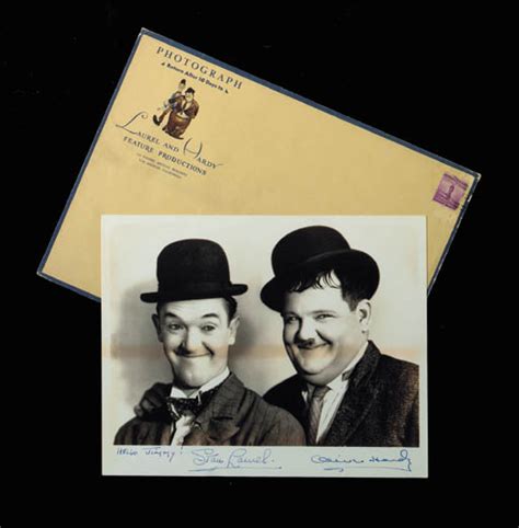 Laurel And Hardy Signed Photograph
