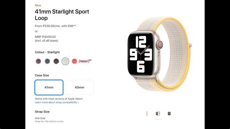 New Apple Watch Mm Starlight Sport Loop Band Unboxing Hindi