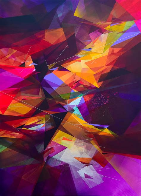 Vibrant Abstract Paintings By Bartek Swiatecki Abstract Painting