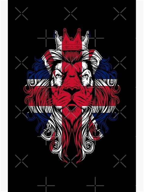 United Kingdom Flag Lion Poster For Sale By Dbbstudio 100 Redbubble