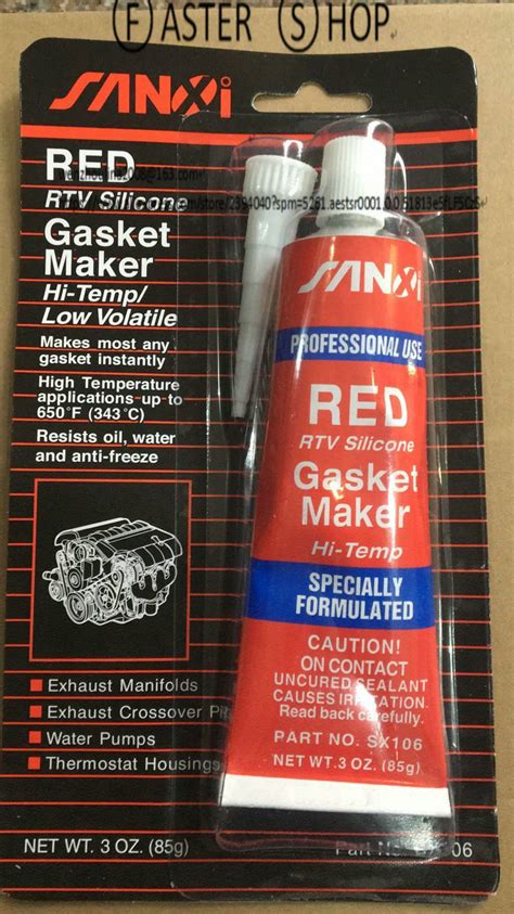 Pcs Professional Use Silicone Gasket Maker Red High Temp Sealant G