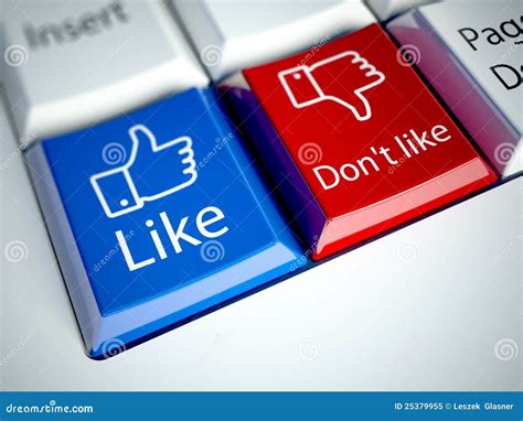 Keyboard And Like Button Social Network Concept Editorial Image