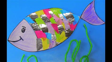 Paper roll fish recycling craft | the craft train. How to make a Rainbow fish - YouTube
