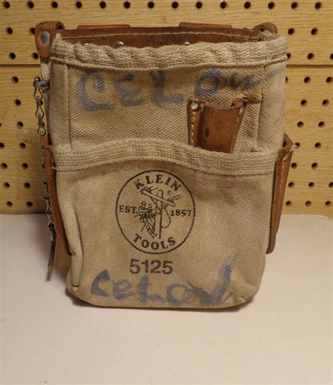 Klein Tools No 5125 Tool Pouch 5 Pocket Canvas Made In Etsy