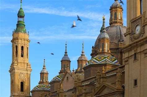 Premium Photo Close Up On Basilica Of Our Lady Of Pillar In Zaragoza
