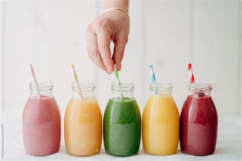 Colorful Smoothies By Stocksy Contributor Pixel Stories Stocksy