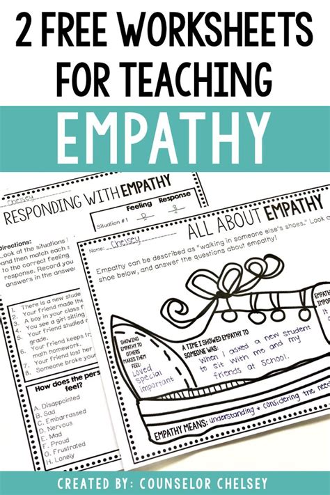 Two Free Worksheets For Teaching Empathy