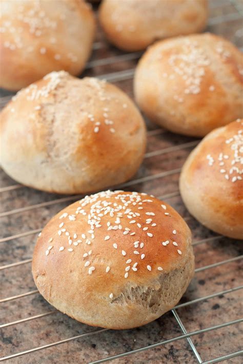 Hamburger Buns And A Little Bun In The Oven Served From Scratch
