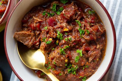 Easy Spicy Crockpot Double Beef Stew Keto Low Carb Wickedstuffed