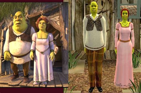 Mod The Sims Sims Based On Shrek And Fiona Ogres From Movie Shrek 1