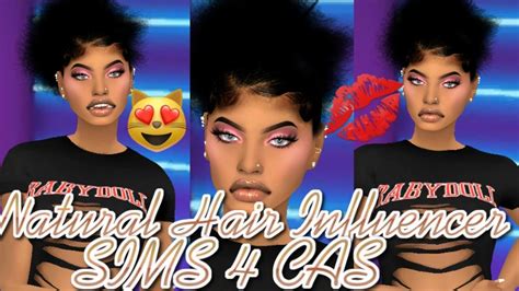 Natural Hair Influencer Sims 4 Cas Cc Folder Youtube
