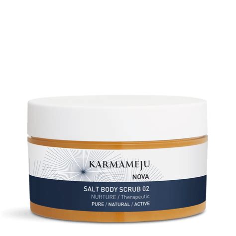 Natural Salt Body Scrub With Aromatherapy Karmameju Skincare