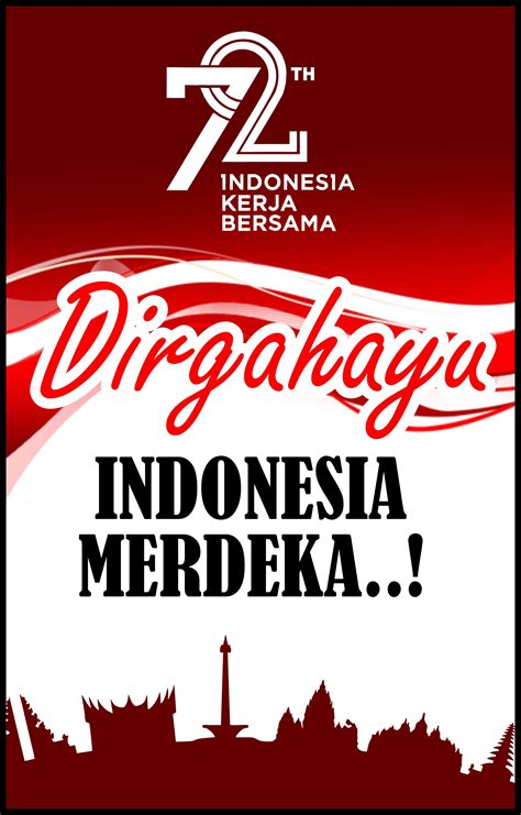 Poster Hut Ri Dirgahayu Kemerdekaan Indonesia Dandi Cv Design The