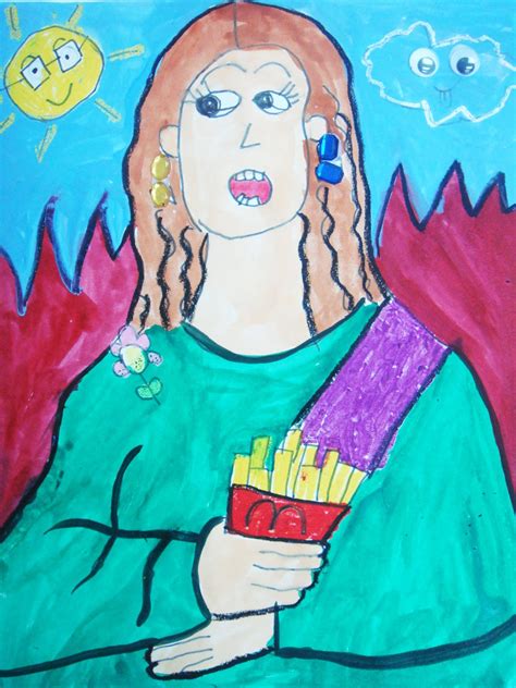 Kids Art Monalisa