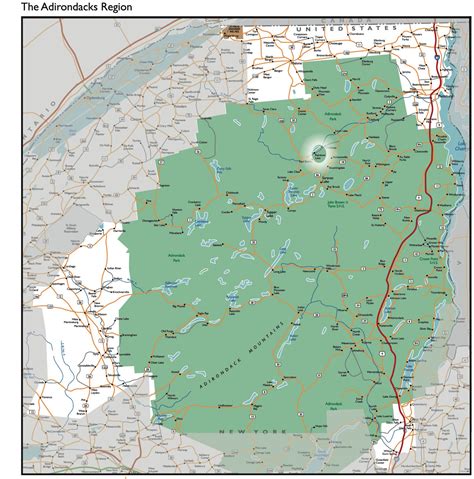 √ Adirondack Mountains Ny Map Popular Century