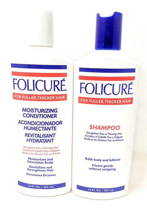 Folicure Shampoo And Folicure Moisturizing Conditioner 12 Ounce Bundle