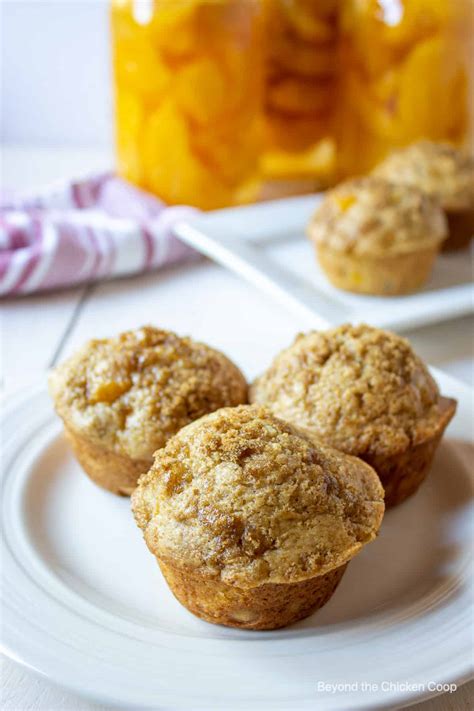 Peach Muffins Beyond The Chicken Coop