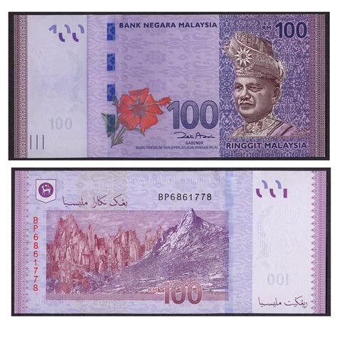 Myr) kalkulator untuk perubahan konversi mata. Uang 100 Ringgit Malaysia - Ratulangi