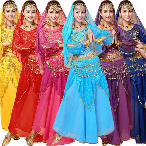 2019 Sets Sexy India Egyptian Queen Belly Dance Costumes Bollywood Costumes Indian Dress
