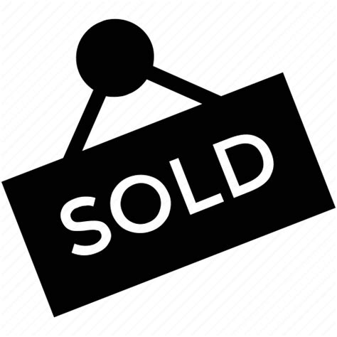 Real Estate Signboard Sold Sold Sign Icon Download On Iconfinder