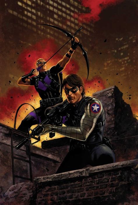Daredevil And Punisher Vs Hawkeye And Winter Soldier Battles Comic Vine