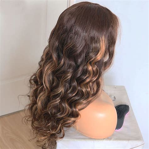 Mix Highlight Color Lace Front Wigs