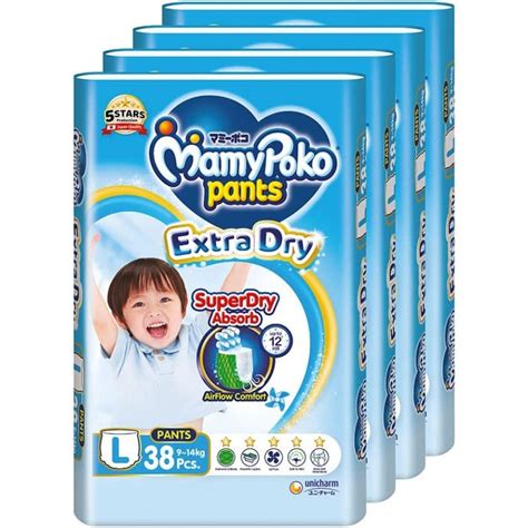 Buy Mamypoko Extra Dry Pants L 38pcs Diaperking