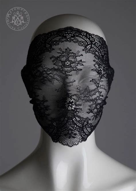Lace Mask Versatile Black Lace Full Face Lace Veil By Metamorphdk