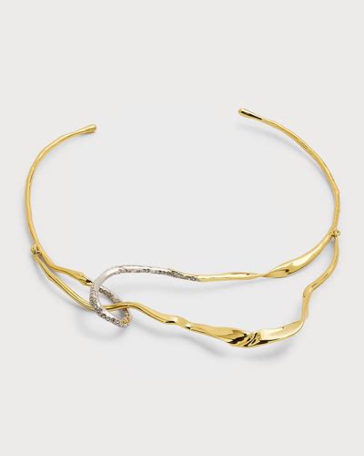 Alexis Bittar Solanales Crystal Looped Collar Necklace In Crystals