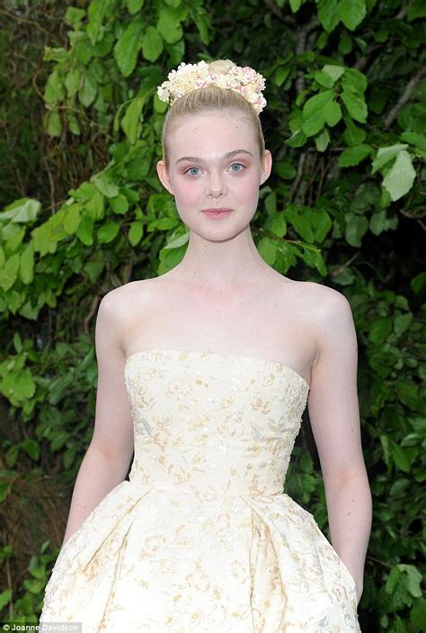 Elle Fanning Wears Georges Hobeika Couture For The Maleficent Private Reception