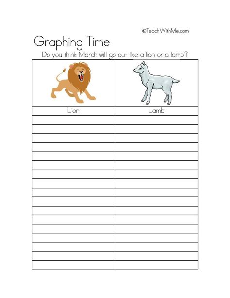 Classroom Freebies Too March Lion And Lamb Activities